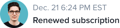 Subscriber renewed subscription