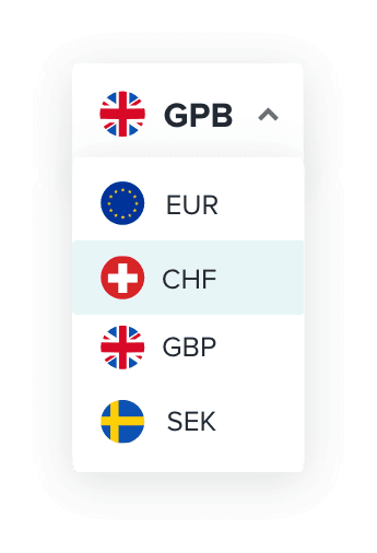 Wallet currency list