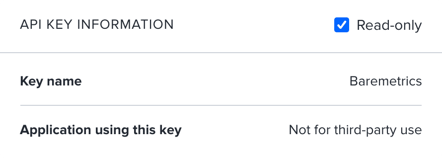 API Key Info